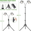 LED Grow Light Tripod Stand Full Spectrum for Hydroponic Indoor Plant Veg Flower