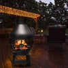 Patio Fire Pit Chimenea Fireplace Wood/Coal Burning Heater Fire Pit Heavy Duty