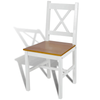 Wooden Dining Chairs Seats 2/4pcs Home Restaurant Seats Kitchen Lounge Chairs