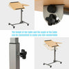 Mobile Laptop Table Adjustable Sit Stand Converter Lifting Desk Home Office Use