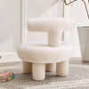 T Back Cute Stool Coffee Table Side Chair Kids Armchair Sofa Upholstered Seat UK