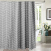 Waterproof Bath Curtain Geometric Printed Bathroom Shower Curtain with Eyelets