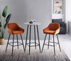 1/2X Bar Stools Velvet Breakfast Chair Kitchen High Counter Stool Pub Restaurant