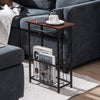 Bathroom Storage Cabinet Narrow Sofa Side Table End Table W/ Toilet Paper Holder