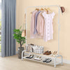 Heavy Duty Clothes Rail Metal Garment Hanging Stand Shoe Rack Home Storage Shelf