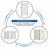 3 Panels Freestanding Room Divider Wall Folding Room Partition Separator Privacy