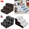 3 Steps Pet Dog Ladder Soft Stairs Portalbe Washable Removable Cover Ramp Puppy