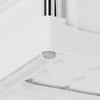 2 Tiers Under Sink Storage Shelf Organizer Rack 4 Hooks and 2 Hanging Cups White