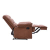 Adjustable PU Leather TV Armchair Sleeper Sofa Lounge Manual Recliner w/Footrest