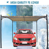 3m Steel Garden Shelter Car Port Canopy Pergola Carport Lean to Roof Patio Cover