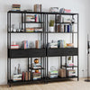 Vintage Industrial Bookcase Large Rustic Shelf Tall Side Cabinet Display Storage