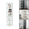 4/6 Tier Bookcase Bookshelf Storage Shelf Unit Display Stand Corner Cube Cabinet