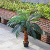 Artificial Palm Tree Potted Green Plant Exotic Tropical Decor Living Room Garden