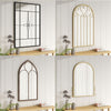 Large Rustic Look Window Style Mirror Garden Home Wall Mounted Vintage Outdoor