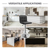 2PCS bar stool 360 degrees swivel comfortable with PU leather soft upholstery