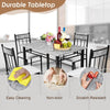 Marble 5 PCS Kitchen Dining Set Dining table Set Modern Kitchen Table Set