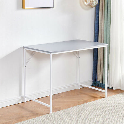 Simply Grey Computer Desk Study Table Laptop Workstation Home Office 100*60*75cm
