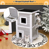 Wooden 2-Floor Cat House Pet House Kitten Shelter With Window Outdoor Indoor