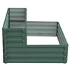 Garden Metal Raised Vegetable Planter Outdoor Flower Trough Herb Grow Bed Box