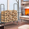 102CM Long Firewood Log Rack Thicken Tubular Steel Dry Wood Storage Trolley Cart