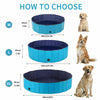 Foldable Dog Pool Collapsible Hard PVC Pet Dog Swimming Bath Tub Pet Wading Pool