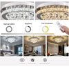 36W LED Crystal Ceiling Light Chandelier Lamp Kitchen Living Room Bedroom Lights