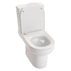 Modern Close Coupled Toilet Bathroom White Ceramic Soft Close Seat WC Pan Home