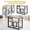 3 Pieces Dining Table & Chair Set Bar Kitchen Breakfast Furniture Space Saving