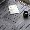 11PC WPC Decking Tiles Garden Patio Balcony Interlocking Composite Decking Floor