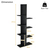 7 Tier Bookshelf Display Bookcase Tree Shaped Storage Rack Shelves Plant Stand