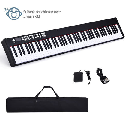 Portable 88 Keys Digital Piano Electronic Keyboard with Full-Size Weighted Keys