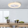 Modern LED Ceiling Fan Light Adjustable Wind Speed Remote Control Dimmable Lamps