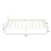 3FT Single Bed Frame Solid Wooden Frame For Single Mattress 190x90cm Adult Kids