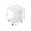Printer Stand Rolling Cart Desk Side End Table w/ Wheels CPU Stand Storage Shelf