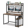Computer PC Desk with Hutch and Shelves Study Table Workstation for Home Office