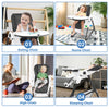 4 in 1 Rolling Baby Highchair Infant Toddler Reclining Sleeping Chair W/ Storage