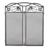 3 Panel Foldable Fire Screen Protector Fireplace Fence Freestanding Spark Guard