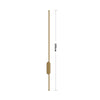 Gold Metal Long Strip LED Lights Linear Wall Mounted Sconce Lamp Bedroom Hallway