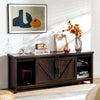 TV Stand for TVs up to 65 Inches Wooden Farmhouse TV Cabinet Media Entertainment