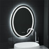 Large Oval Wall LED Bathroom Mirror Dimmable Vanity Mirror Backlit+Front-