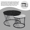 Nesting Tables Round Set Of 2 Coffee Tables Side Table End Table for Living Room
