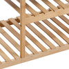 Bamboo Slatted Shoe Rack Storage Shoe Bench With Seat With Shelves Shoes Cabinet