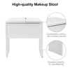 Dressing Table White Corner Desk Makeup Vanity Table Drawers Stool Dresser Room