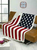 Luxury Union Jack USA Flag Cosy Fleece Sofa Bed Blanket Throw Sherpa Faux Fur