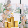 5Pcs Wedding Cylinder Pedestal Display Cake Rack Plinths Pillars Gold Art Decor