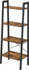 Home  Ladder Shelf, Bookshelf, 4-Tier Industrial Storage Rack for Living Room