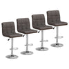 1/2/4/6x Bar Stools Gas Lift Swivel Faux Leather Kitchen Breakfast Counter Salon