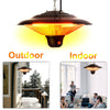 Wall-Mounted/Hanging Electric Patio Heater Infrared Garden Outdoor Heat Settings