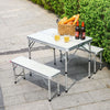 Folding Camping Table Chairs Outdoor Picnic Festival Fishing Portable BBQ Patio