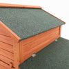 Large Chicken Elevated Coop Hen Poultry Ark House with Nest Box Lift Up Lid Roof